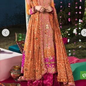 Ansab Jahangir Mendhi Dress